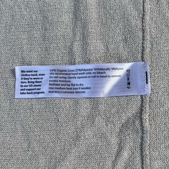 Eileen Fisher Organic Linen Cardigan XS - Picture 6 of 6